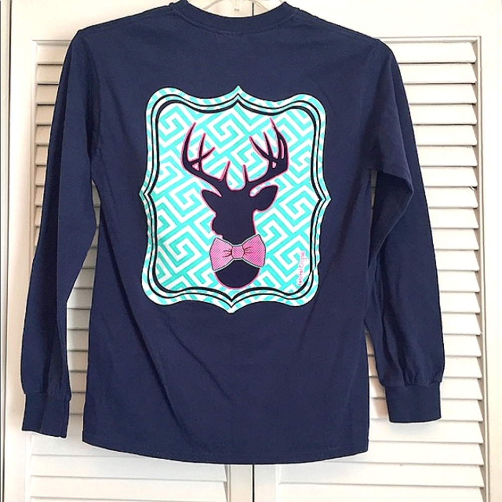 🌸Girlie Girls Original Navy Graphic Tee (S)🌸